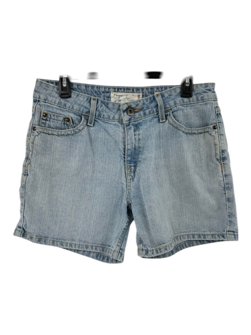 LEVIS STRAUSS Signature Vintage Sz Misses 12 Blue Classic Jean Low Rise Shorts